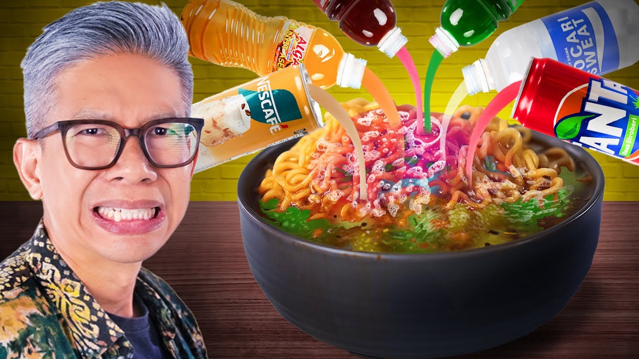 MAKAN INDOMIE PAKAI CAMPURAN KUAH TERANEH!!