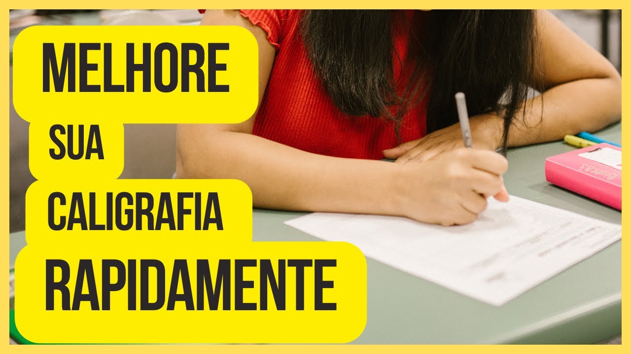 Como Melhorar a CALIGRAFIA de Forma Fácil e MUITO RÁPIDO