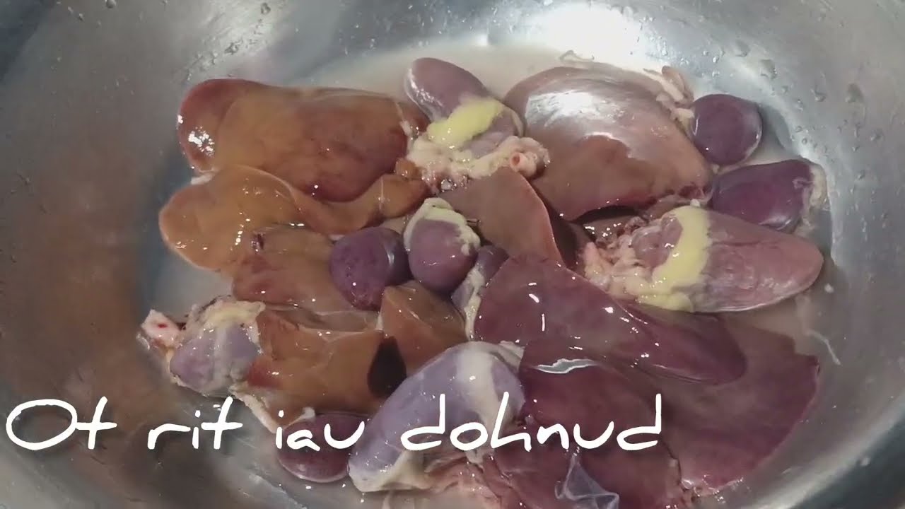 Kumno ban shet dohjem syiar ha ka rukom ba suk. Simple steps to a tasty gizzard & liver dish.