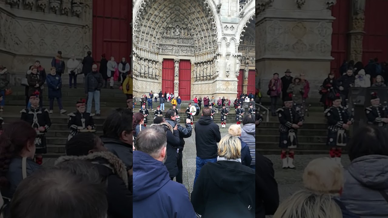 Cathédrale Amiens   émotions assurées cornemuse