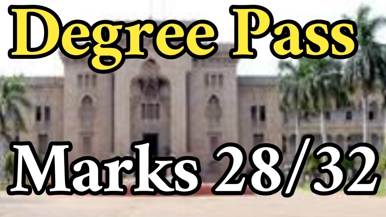 Degree Pass Marks