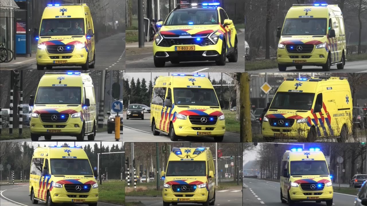 (Dag compilatie) Verschillende ambulances en rapid responder 22-341 met spoed in Eindhoven!