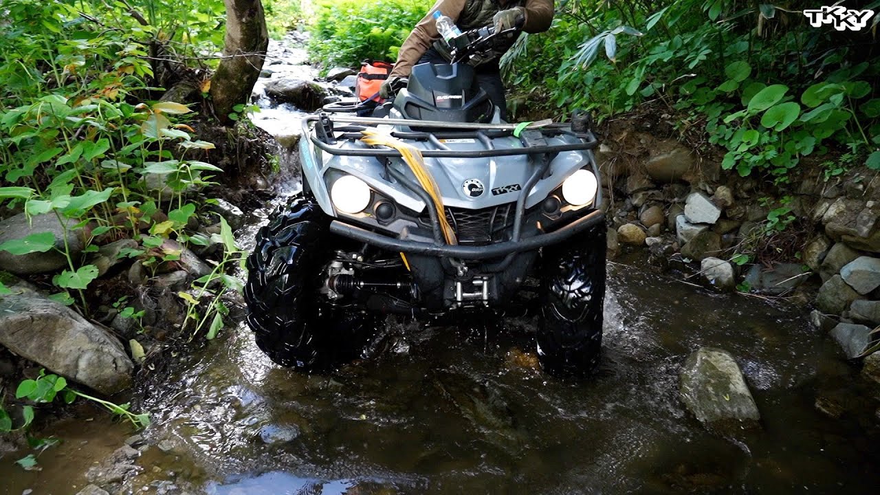 ATV 4輪バギー BRP CAN-AM OUTLANDER 570  28インチ大径タイヤを履いて山へ