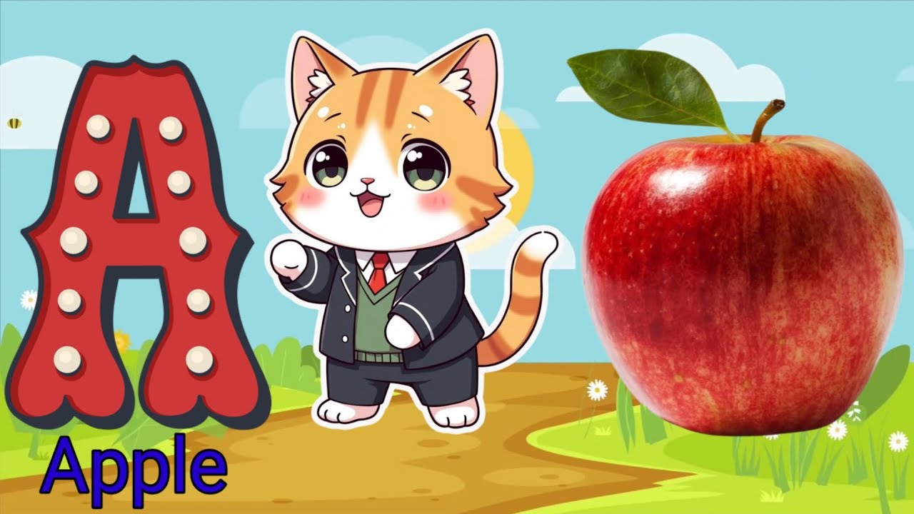 A for apple | अ से अनार | abcd | abc rhymes | abc phonics songs| nursery rhymes with @KidsABC&123