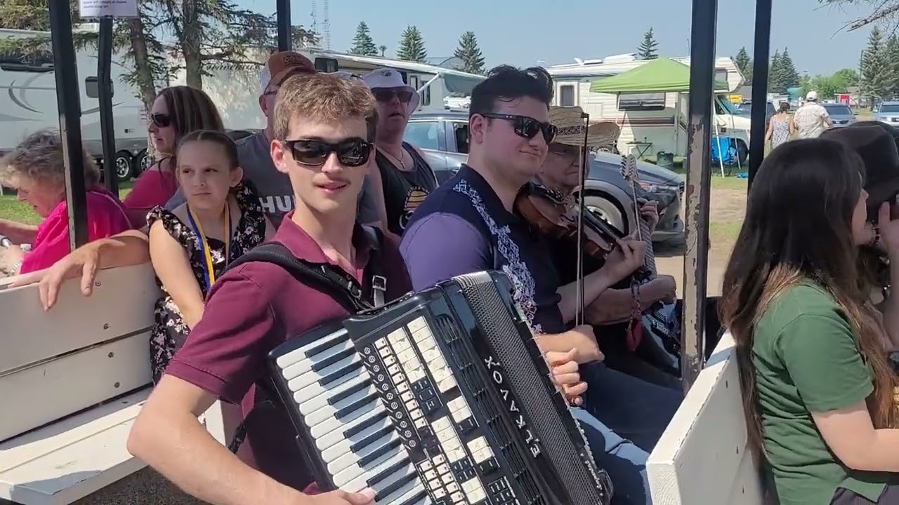 So cool. Even the Vegreville Pysanka Festival shuttle had entertainment on board!