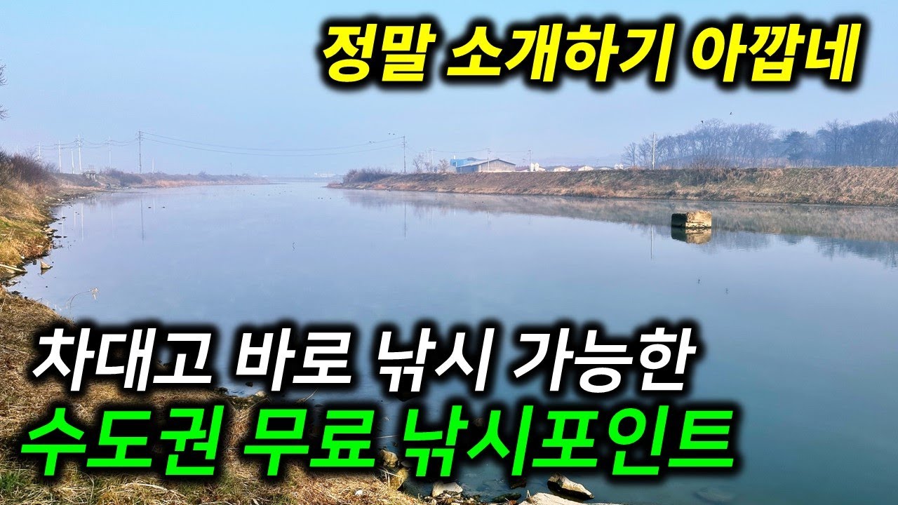[주소공개] 여길 이제야 와보다니...초보/주말 낚시꾼이라면 무조건 달려가야 할 경기도(서울에서 1시간) 무료낚시터 12곳을 소개합니다. #붕어낚시 #민물낚시 #낚시터