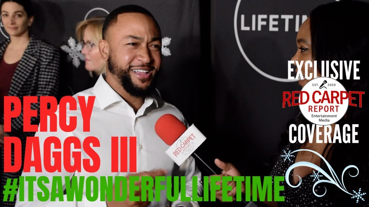 Percy Daggs III interviewed at the Lifetime TV's 