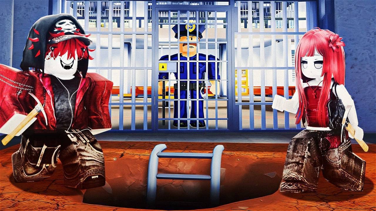 😱НАС ПОСАДИЛИ В ТЮРЬМУ В РОБЛОКС.. 2 ЧАСТЬ(DIG TO ESCAPE)