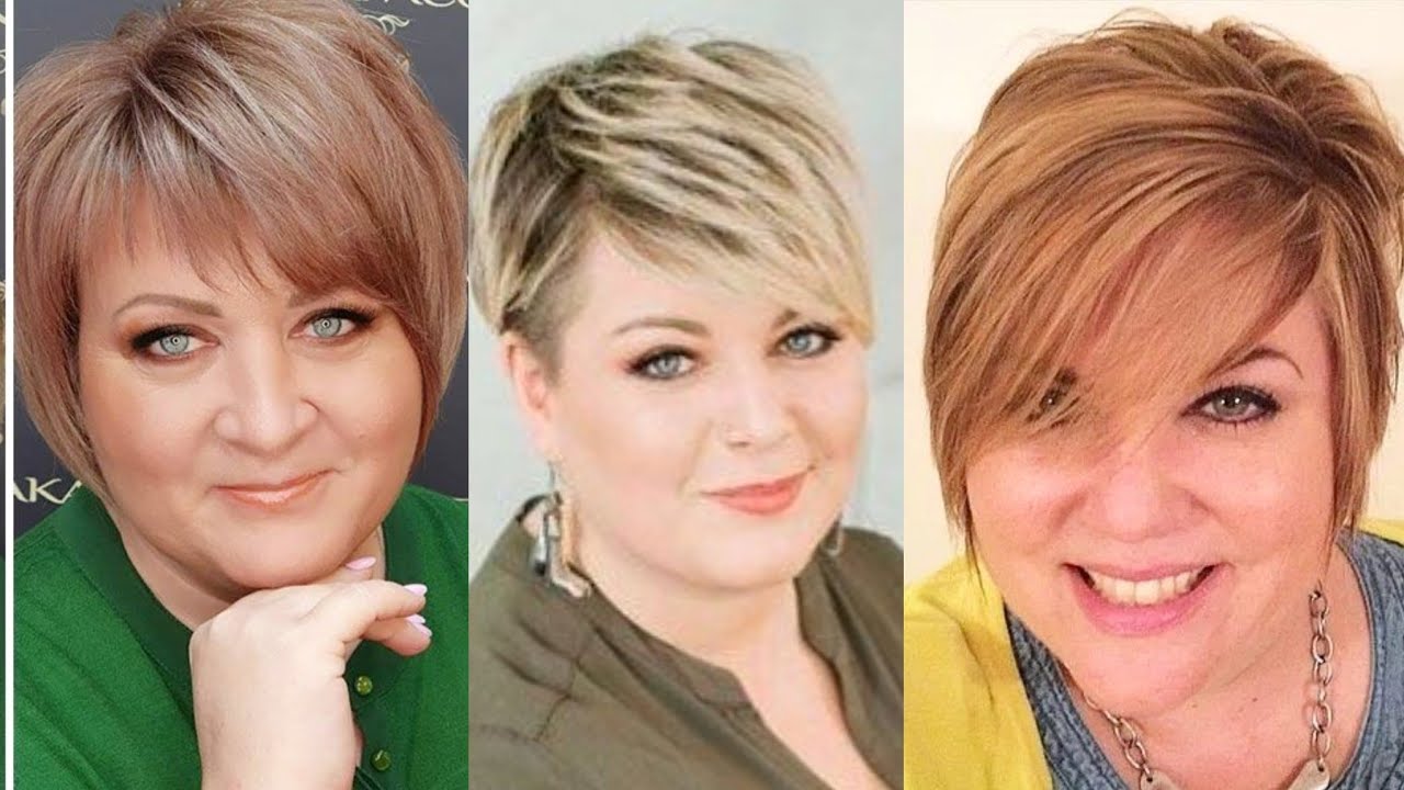 Best Short Haircuts & Hairstyles For Fat Faces 2022//Trendy Hair Color Ideas For Women Over 50