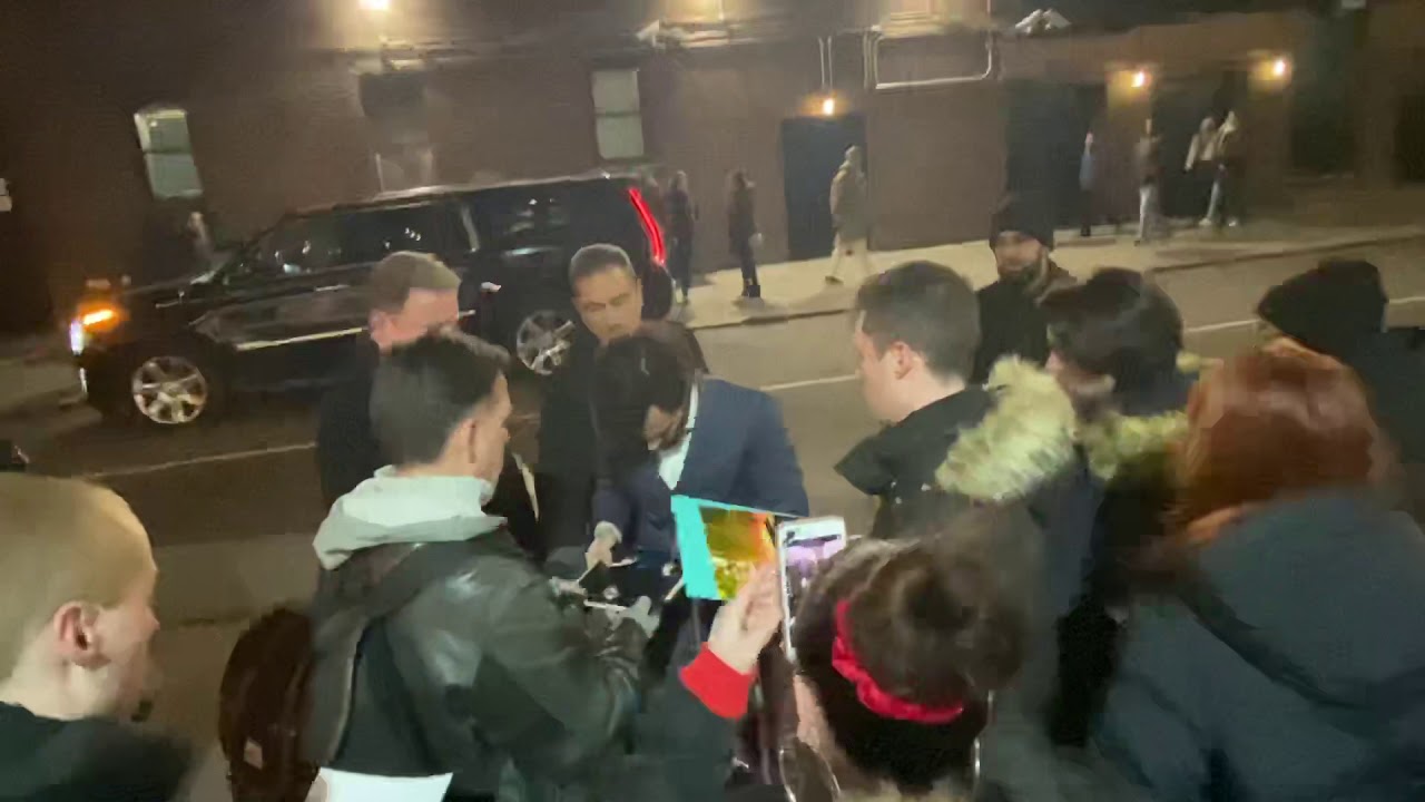 Penn Badgley greets fans at The Late Show with Stephen Colbert