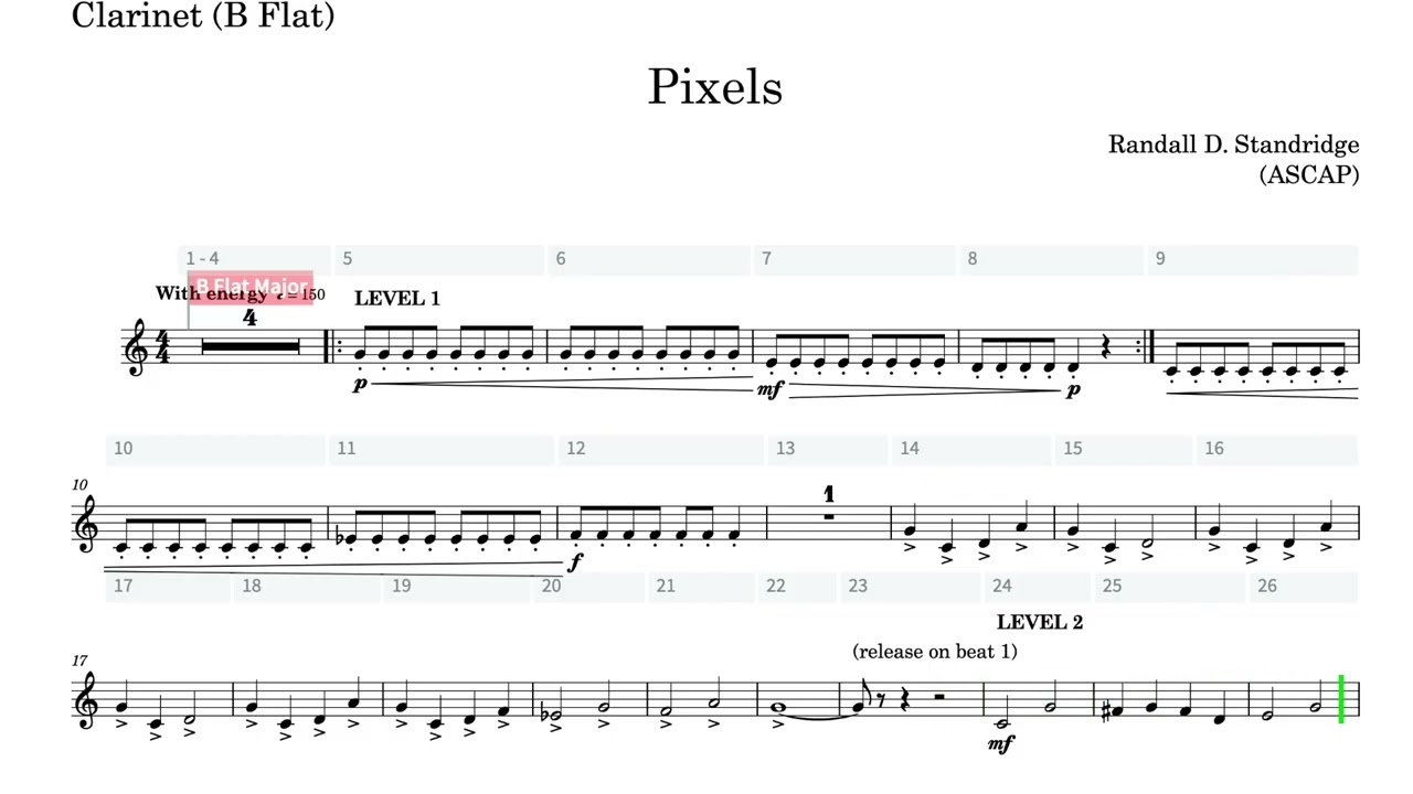(Clarinet) Pixels Play-Along Take 2