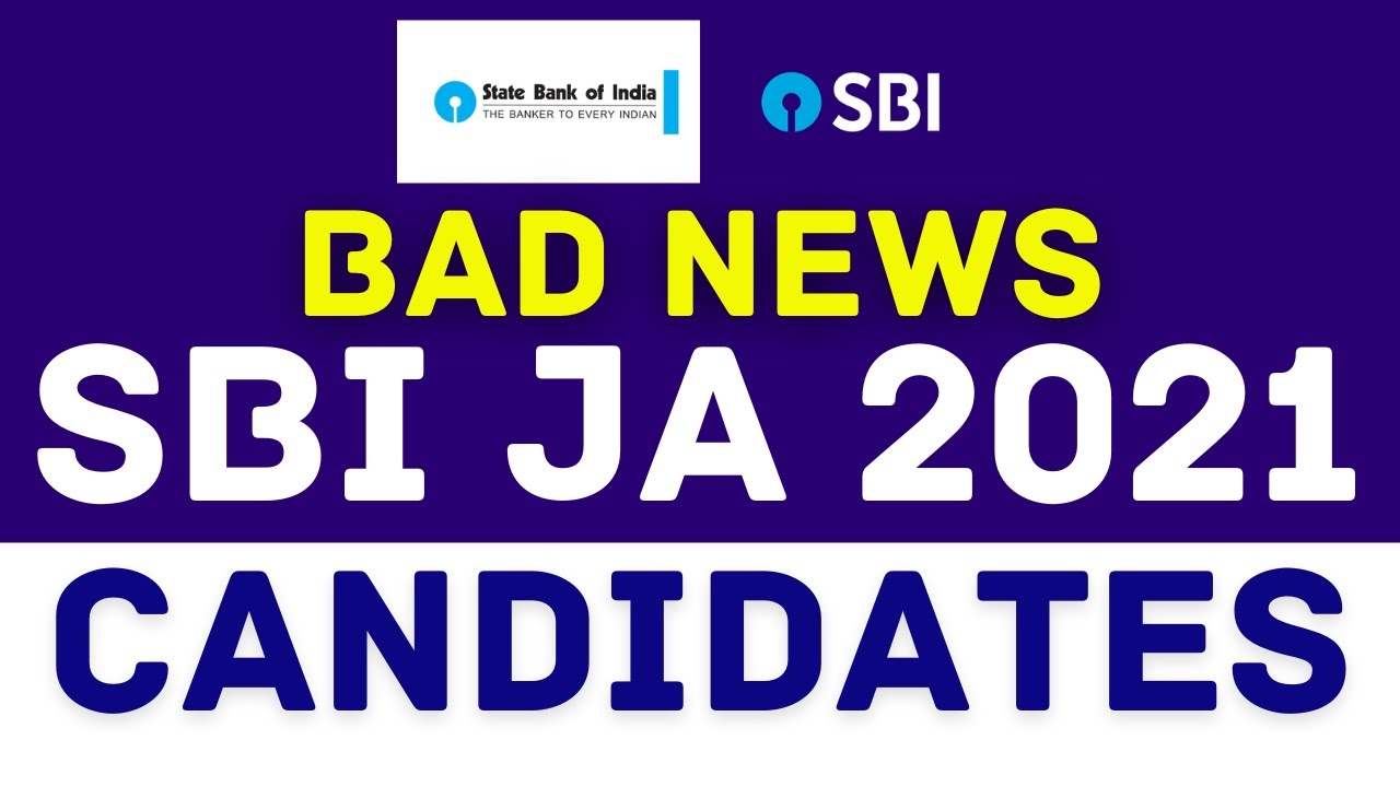 Bad News for SBI Junior Associate Aspirants from SBI