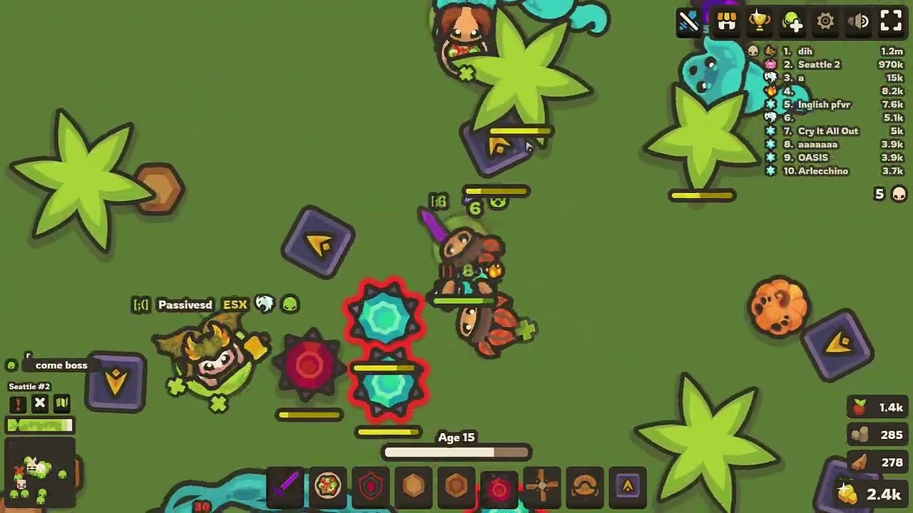 TAMING.IO - TRIPLE SPIKES and kill comp #8