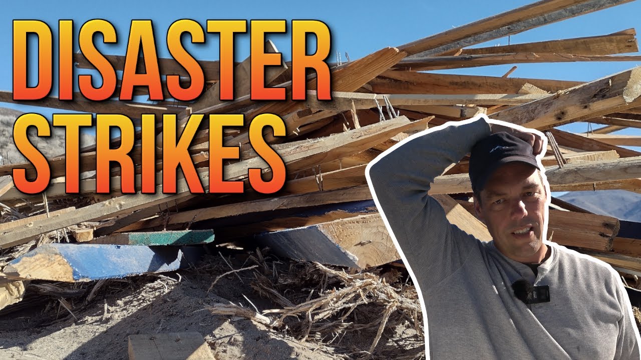 Disaster Strikes - Pallet Shed Goes Down