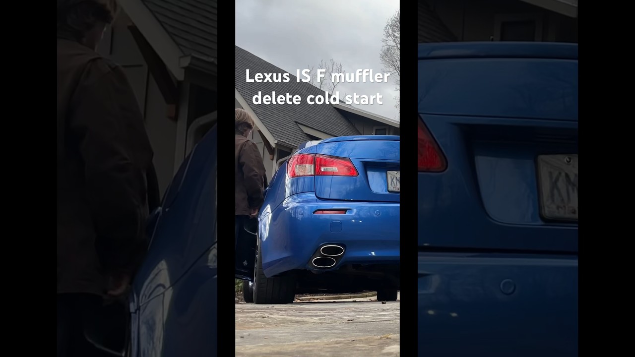 Lexus ISF Muffler Delete Cold Start