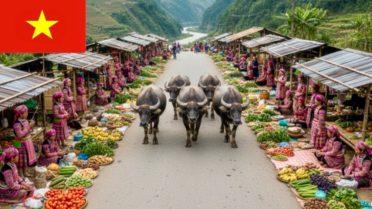 Cultural Experience in Norther Vietnam | What Really Happens at a Nung, Dao & H'mong Market?
