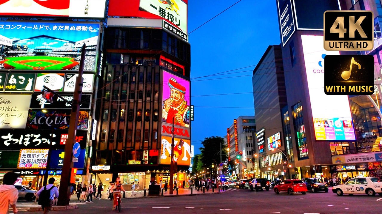 Sapporo Walk | Japan | 🎵 Relaxing Classical Music | 4K