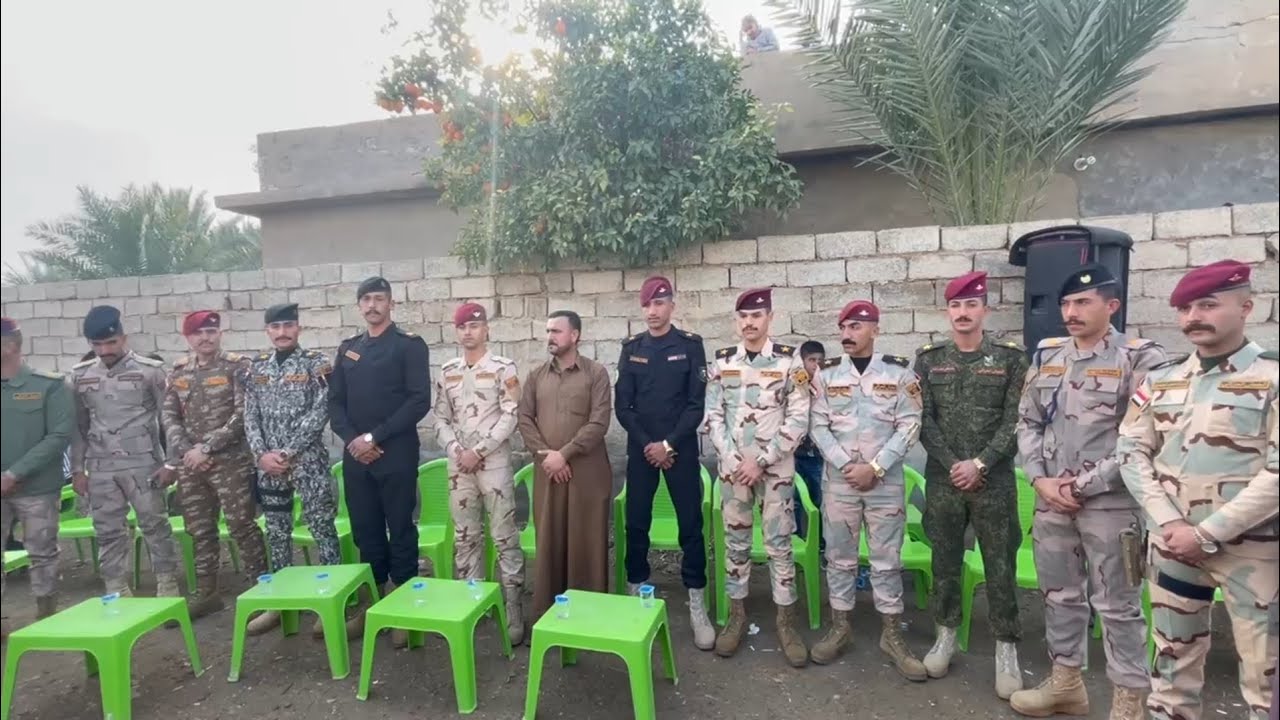 حفل تخرج كوكبة من الضباط في ناحية يثرب وقضاء الضلوعية ملازم حارث مجيد الف مبروك