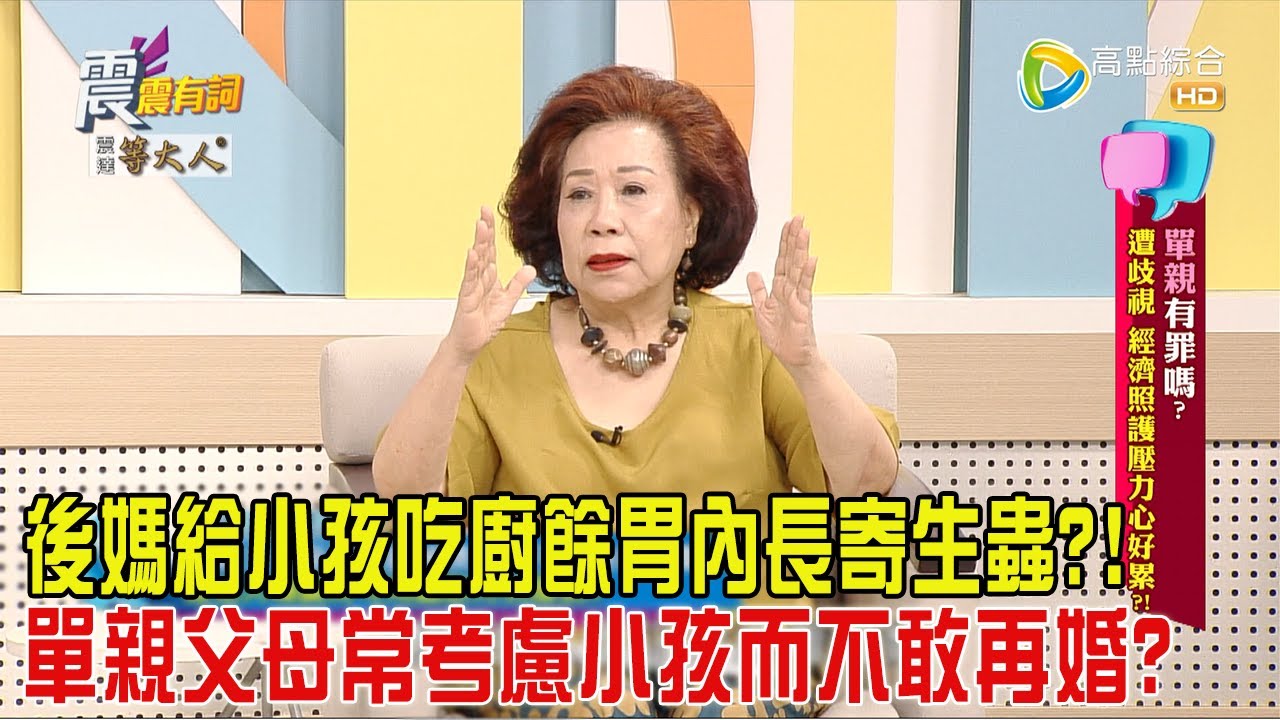 震震有詞-單親有罪嗎？遭歧視、經濟照護壓力心好累？！-2024/9/24完整版