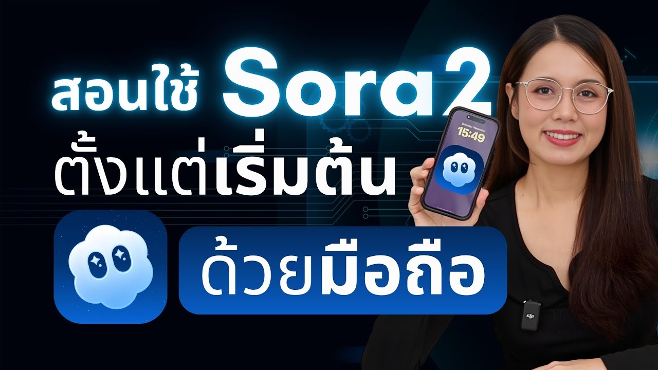 สอนใช้ Sora AI ทำคลิป VDO เป็นหน้าเรา AI ตัวเทพจาก ChatGPT ✨ ใช้ง่าย ใช้ฟรี | ผู้หญิงแก้มกลม
