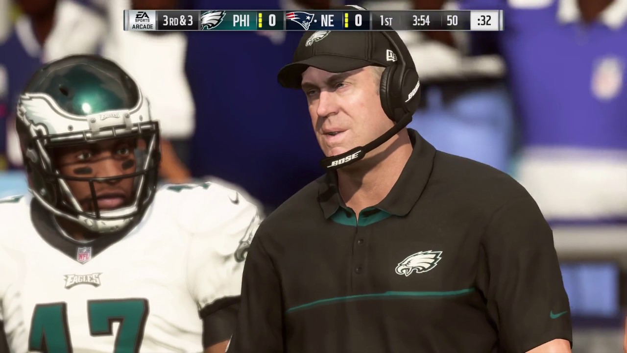 MADDEN NFL 19 - New England Patriots vs Philadelphia Eagles Full Match | Xbox One X (4k 60fps)