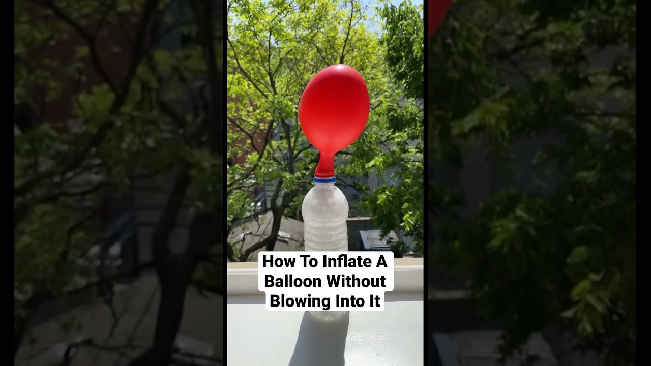 How To Inflate A Balloon Without Blowing Into It #Shorts
