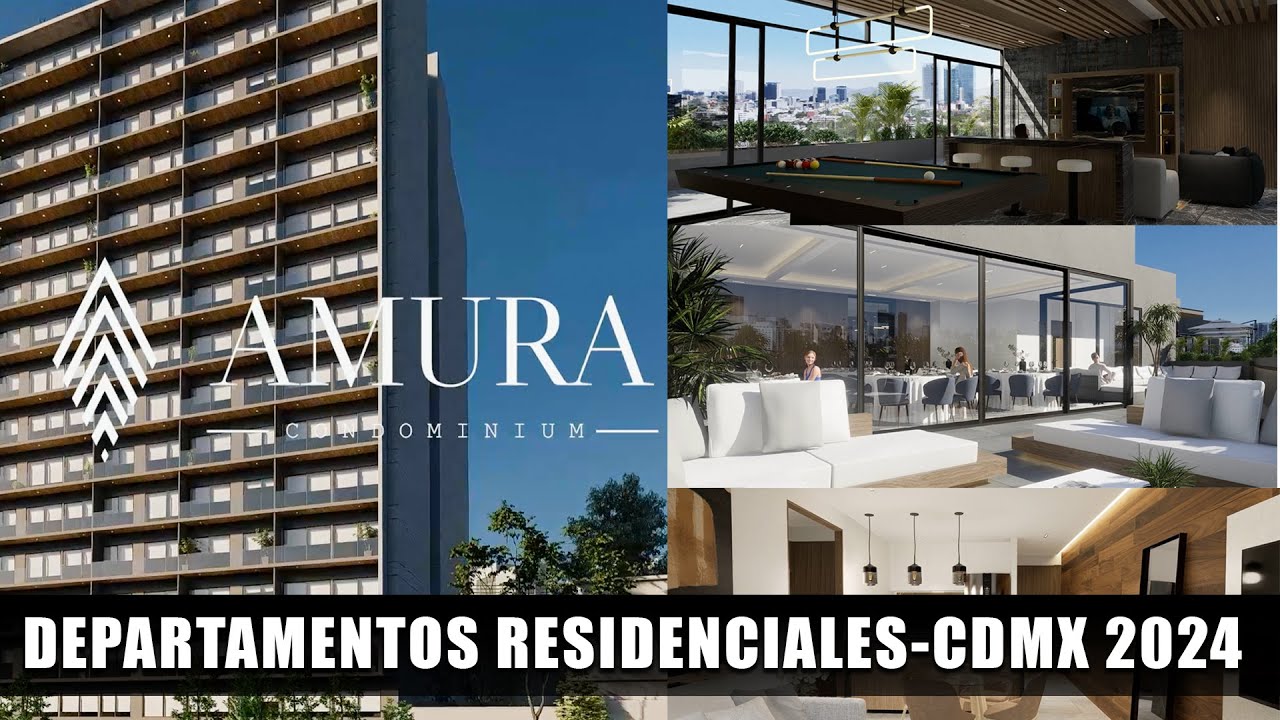 DEPARTAMENTOS CDMX 2024 AMURA CONDOMINIUM 💲🔴 Render LUMION 2023 y D5 RENDER 2.5