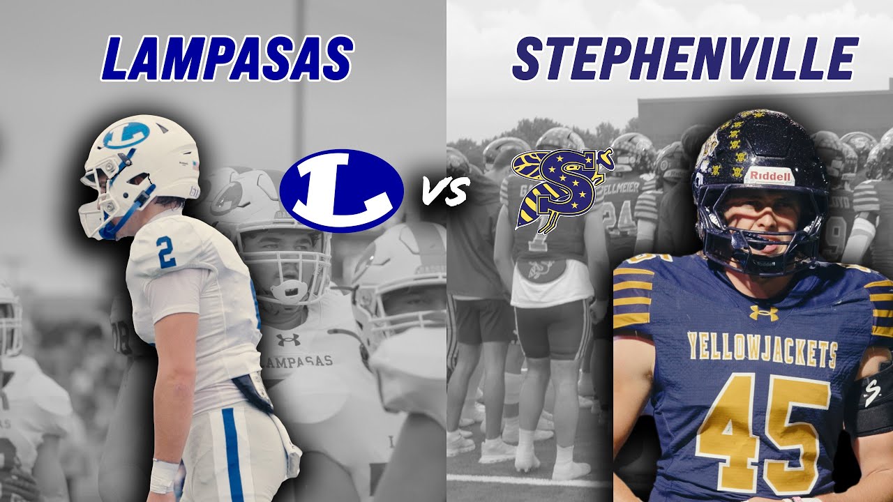 Лампасас против #2 Стивенвилл 4A DI DISTRICT БИТВА ПОД ДОЖДЁМ, ОЧКИ И ВЫБОРЫ #txhsfb