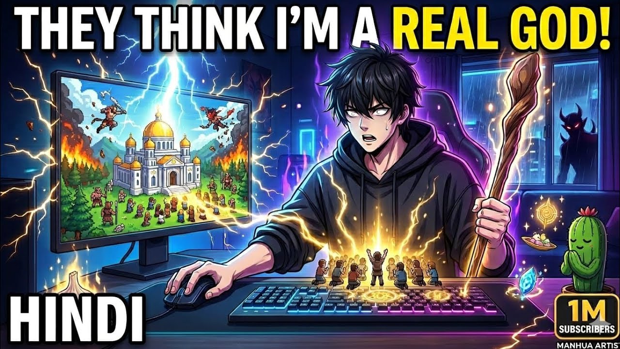 &ldquo;I Accidentally Became A REAL GOD In A Pixel World!&rdquo; #manhua