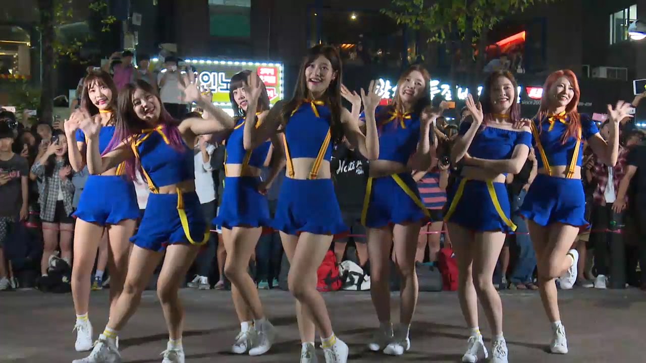DIA(다이아) '왠지' 버스킹(Busking) 무대 (미스터포터, Mr. Potter, 채연, 희현, 은진) [통통영상]
