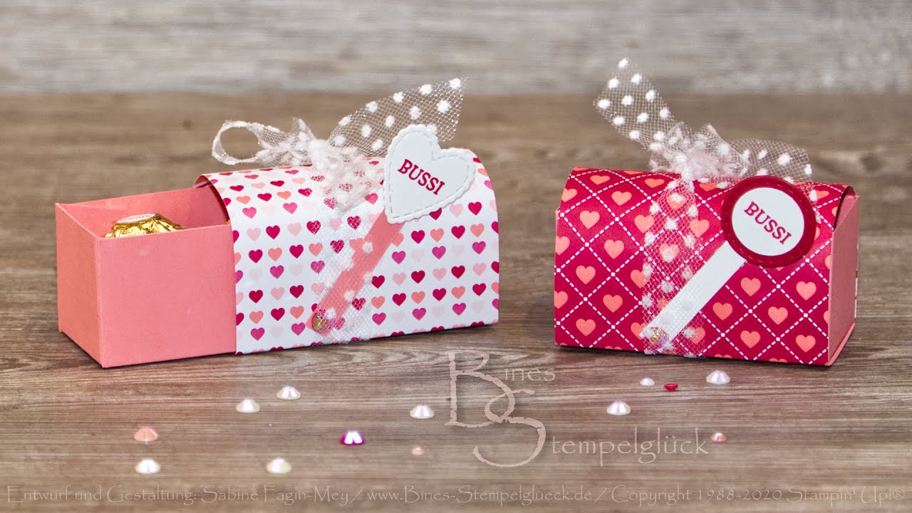 Mini Briefkasten/Mailbox „Von Herzen“・Valentinsverpackung・Stampin’ Up!