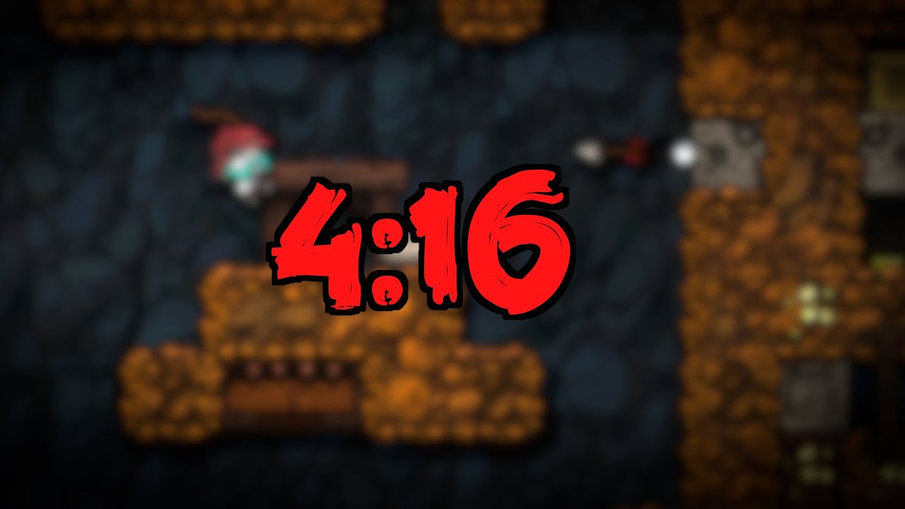 Spelunky Speedrun | Low% NO GOLD | 4:16 (NO AUDIO)