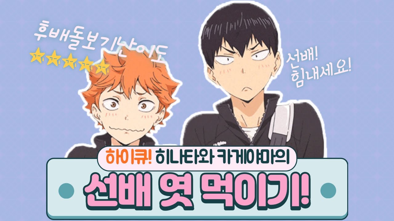 [풀버전] 하이큐-히나타와 카게야마의 선배 엿먹이기!