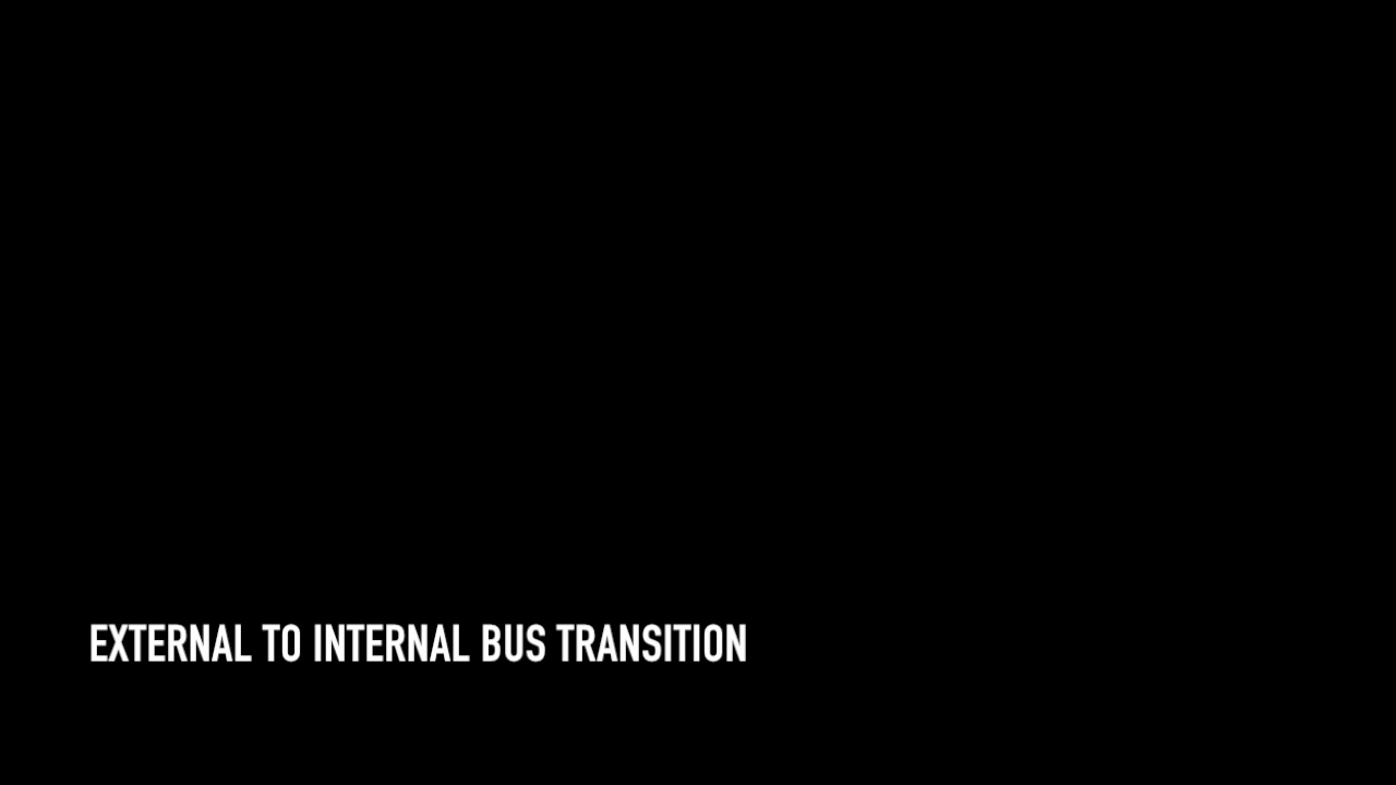 External to internal bus transition