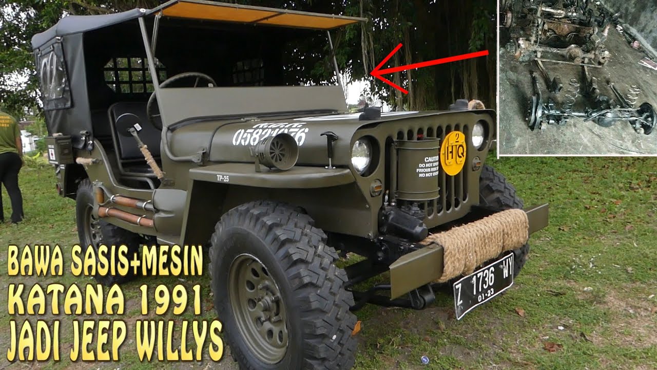 SUZUKI KATANA DIBUATKAN BODY JEEP WILLYS BARU
