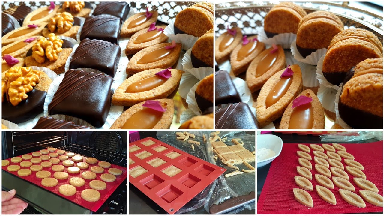 حلويات العيد2022 💥بعجينة واحدة فقط حضرو تشكيلة من الحلويات الراقية 😍بمذاقات مختلفة 😋