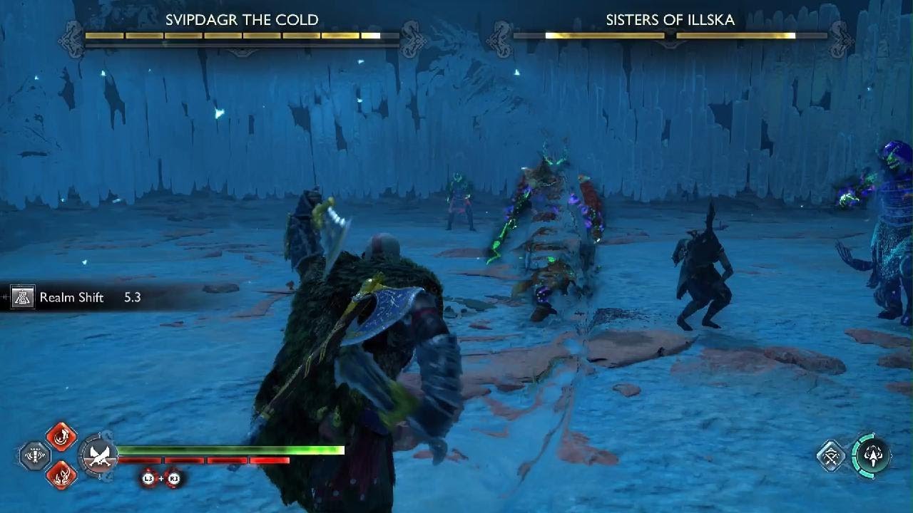 God of War Ragnarök svipdagr The cold & sisters of illska berserkers