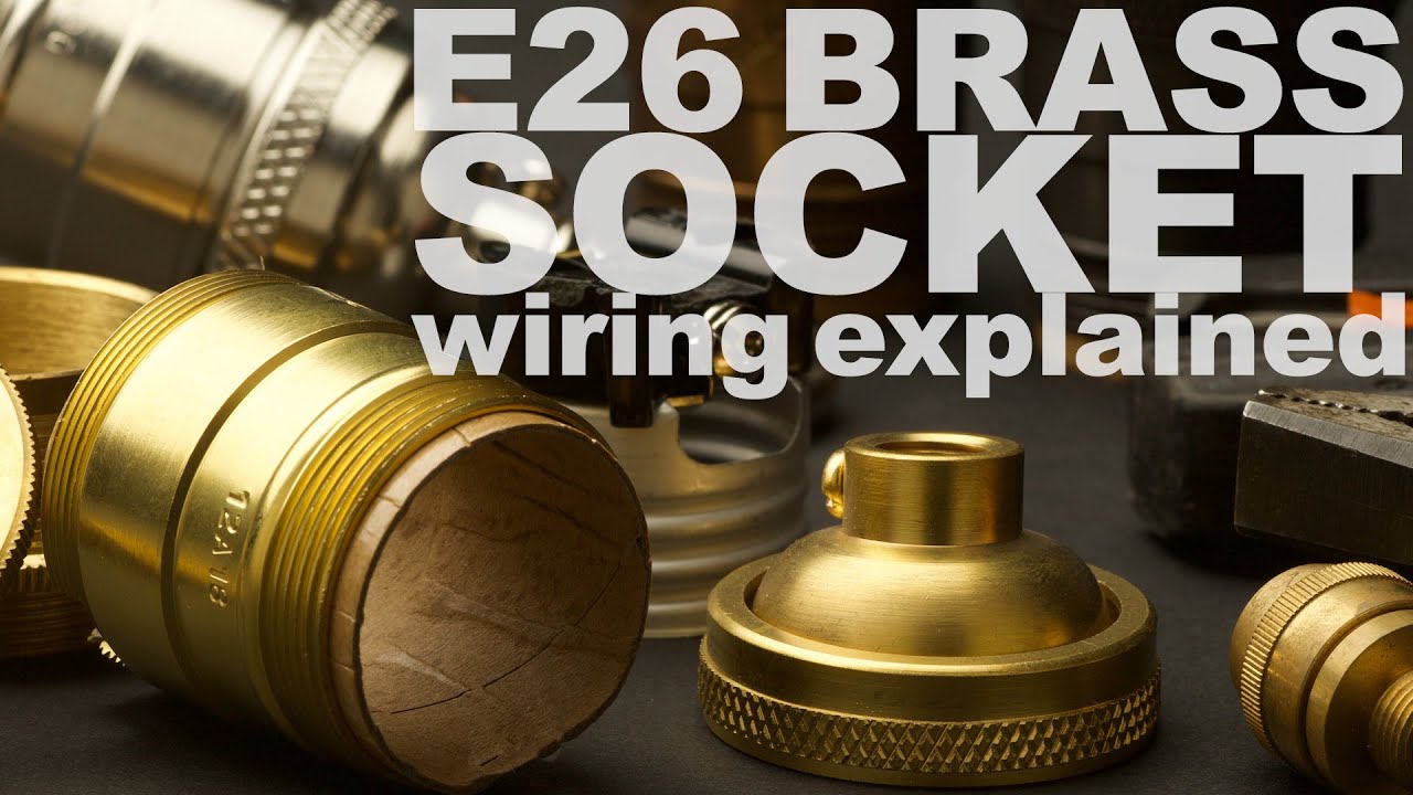 Solid Brass E26 120 Volt pendant socket wiring instructions