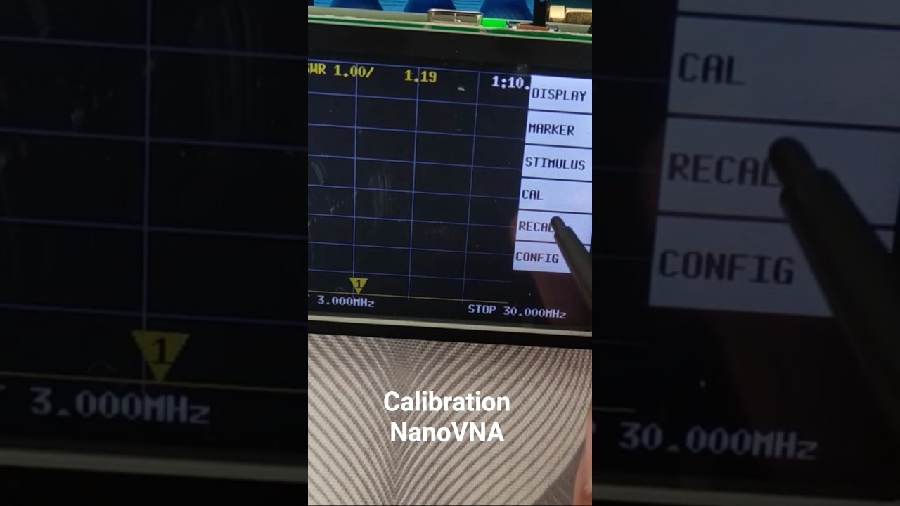 Calibration du NanoVNA avant chaque mesure d antenne pour radio amateur ou amateurs radio