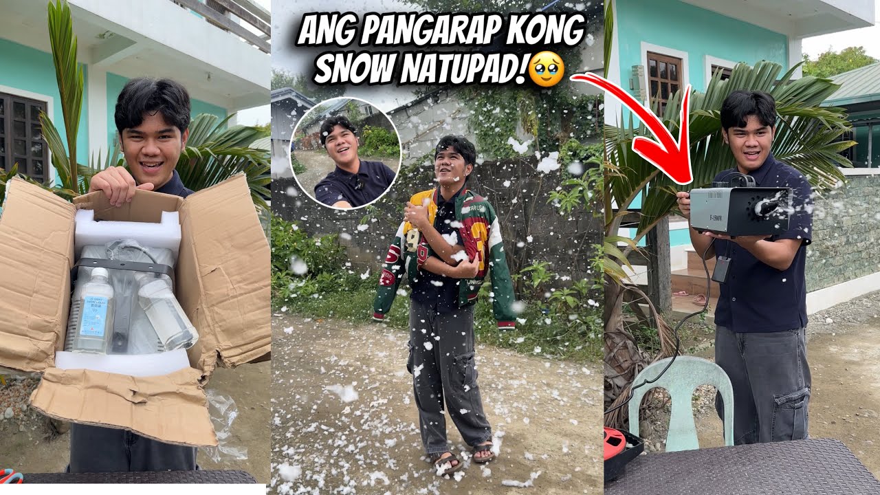 DAHIL SA GAMIT NATO NAG KARON NG SNOW SAMIN(GRABE PANGARAP KO ITO!!?)
