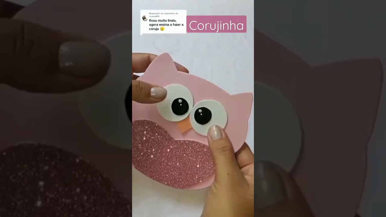 corujinha em e.v.a