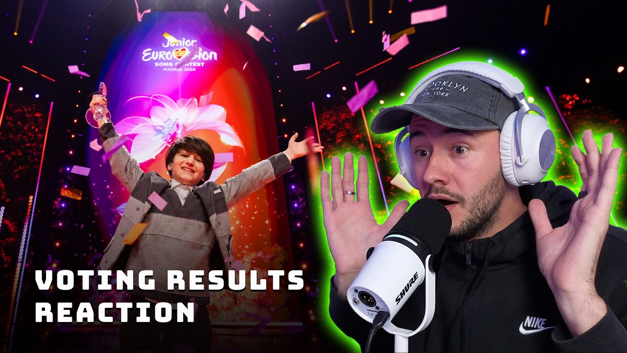 JUNIOR EUROVISION 2024 WINNER | VOTING RESULTS REACTION | GRAND FINAL