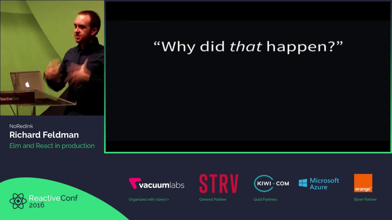 ReactiveConf 2016 - Richard Feldman: Elm and React in production