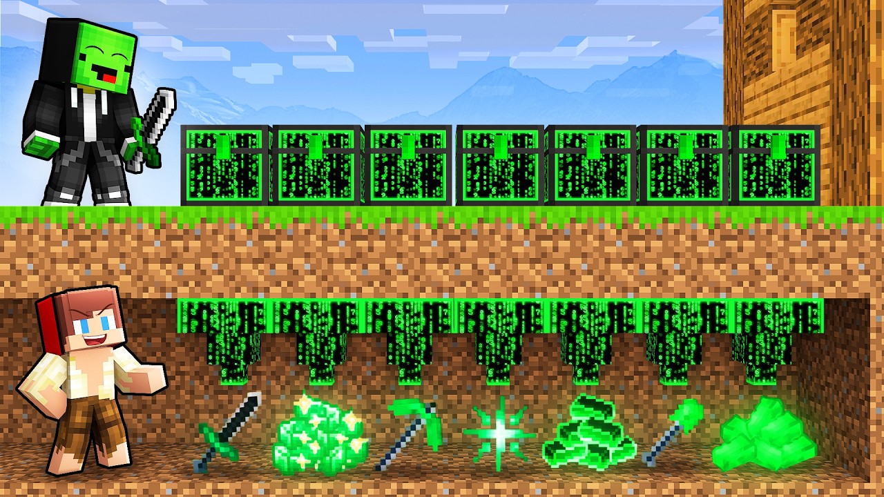 POOR JJ Robbed HACKER Mikey in Minecraft (Maizen)