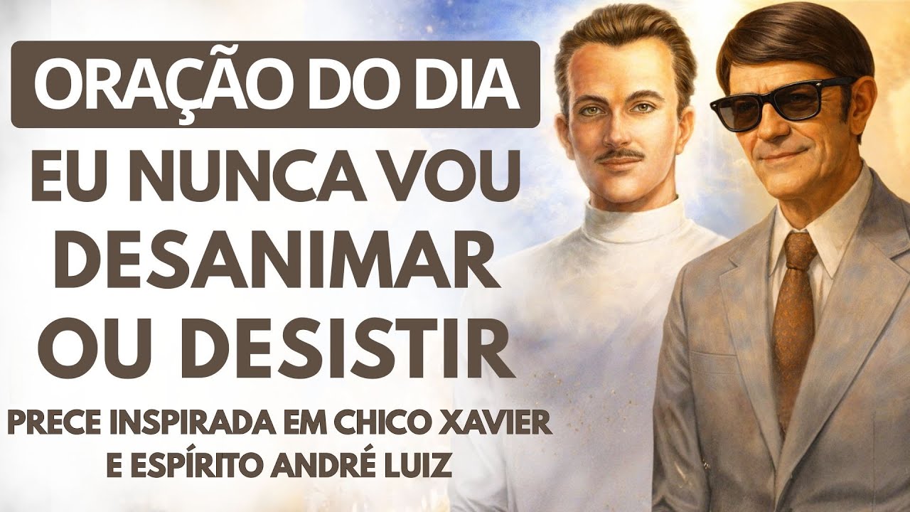 🌅  EU NUNCA VOU DESISTIR! ORAÇÃO DO DIA COM CHICO E ANDRÉ LUIZ
