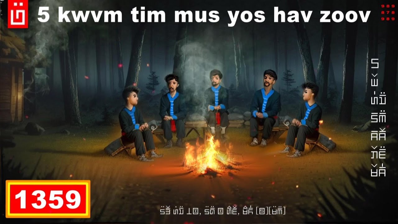 dab hais hmoob - 1359 - 5 kwm tim mus yos hav zoov, คืนเข้าป่า, The Forest Night.