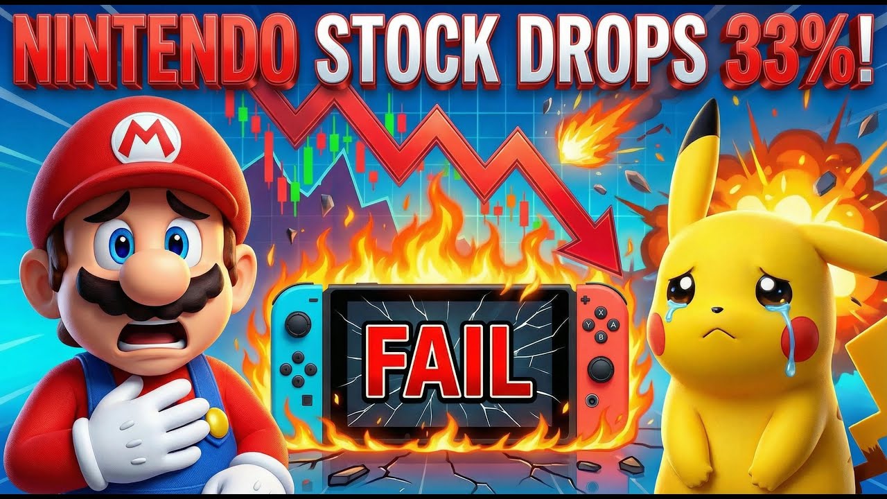 Nintendo Stock DROPS 33%! Is the Switch 2 FAILING? | Clownfish TV