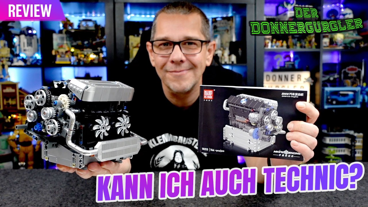 Mould King BNW Car Engine 10213 - Echte Technik die funktioniert