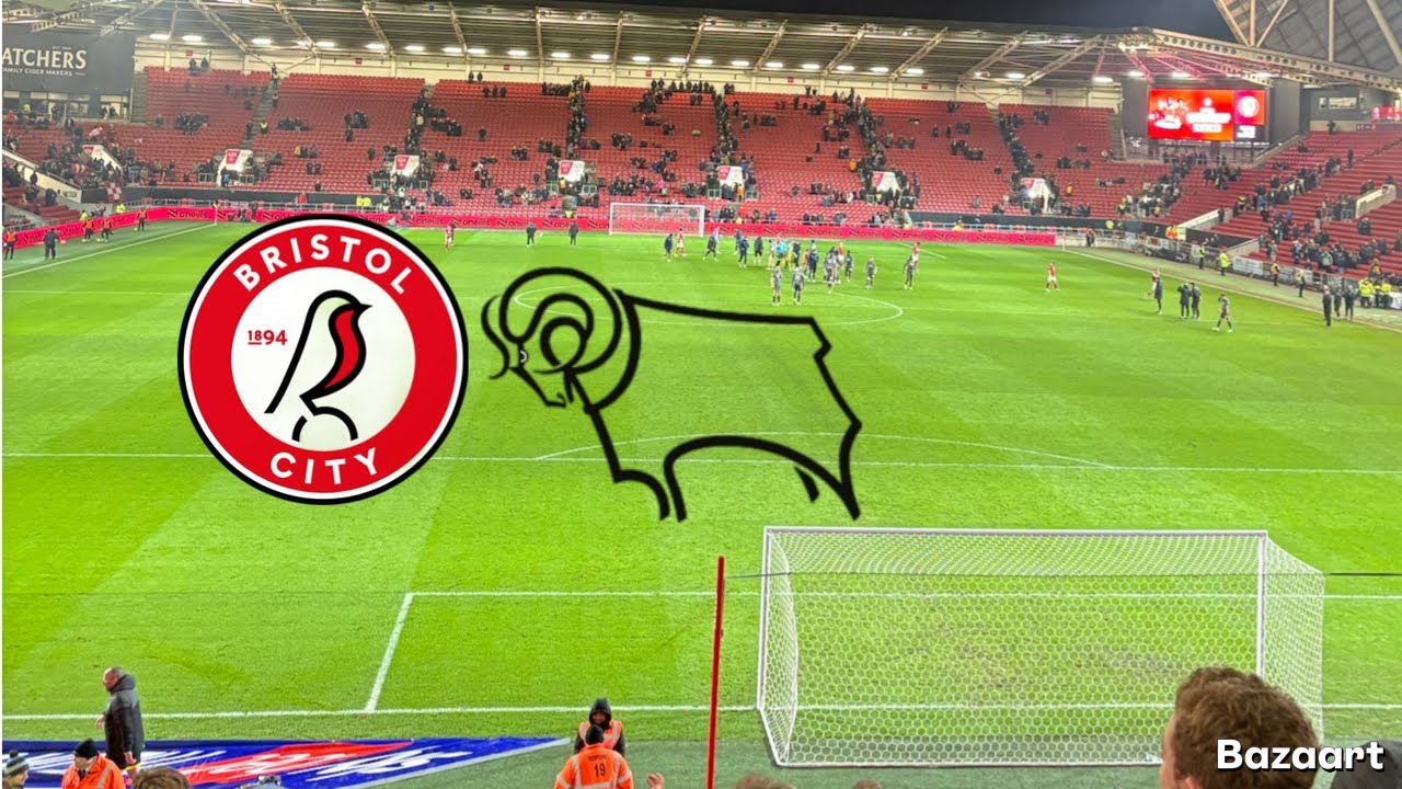 3,000 DERBY COUNTY fans batter Bristol City.. Bristol city 0-5 Derby *vlog*￼