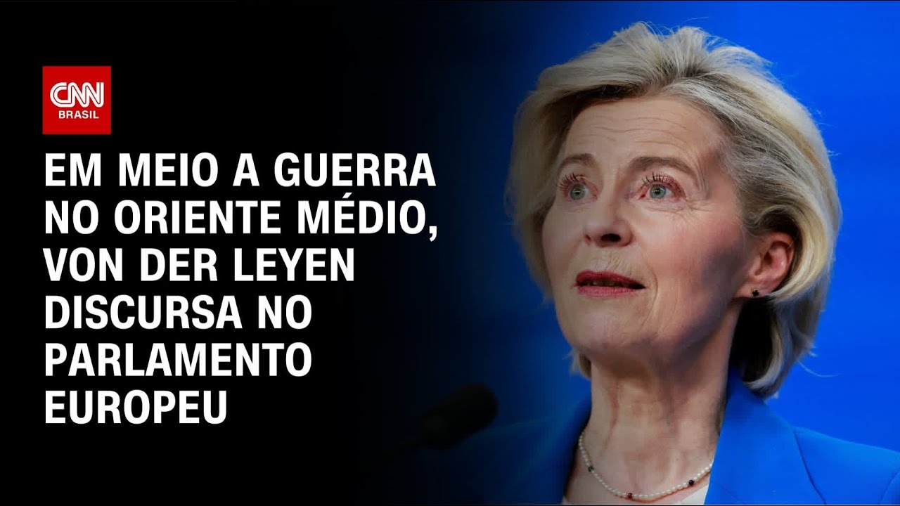 Von der Leyen discursa no parlamento europeu sobre Irã | CNN NOVO DIA